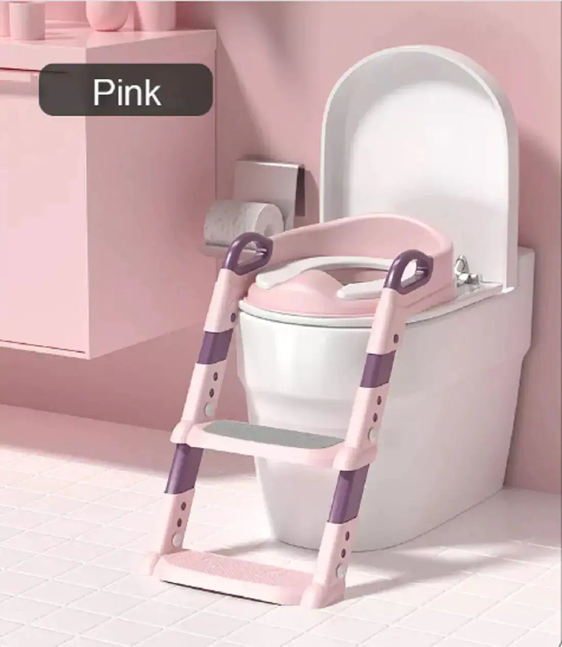 Transform potty training with our Red Potty Training Ladder Seat. Engineered for stability and confidence, this innovative solution ensures a smooth transition for your child. Say goodbye to accidents with this essential tool!" Keywords: potty training, ladder seat, stability, confidence, transition, innovative, child-friendly