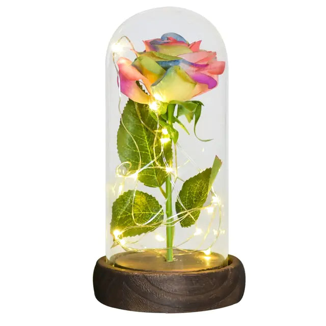 Beauty And The Beast Preserved Roses In Glass