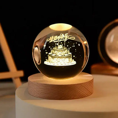 3D Night Crystal Ball