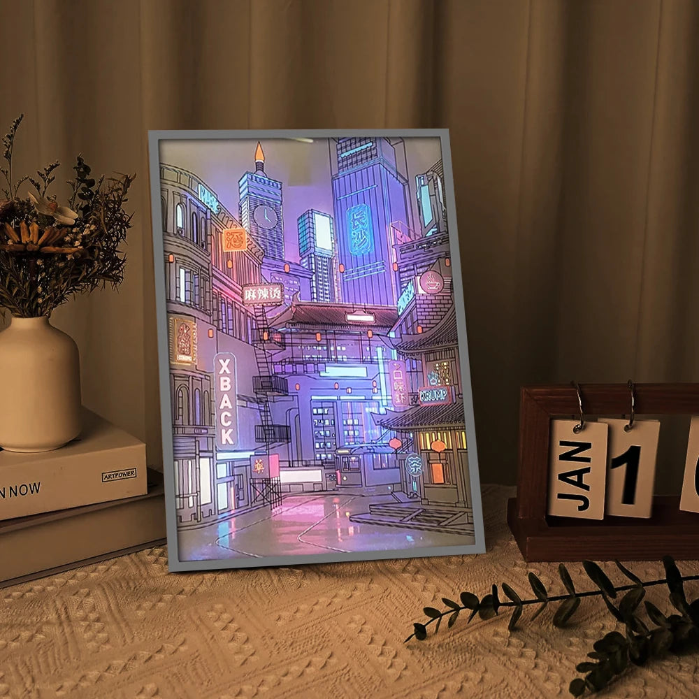 City Night LED Art Lamp